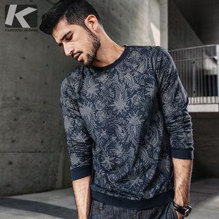 Paisley Print Pullover