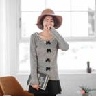Bead Neck Bow-tie Deco Top