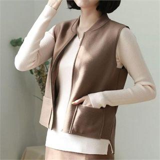 Napped Zip-up Vest