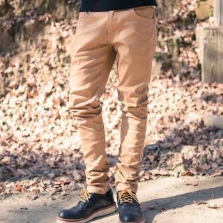 Leather-trim Straight Pants