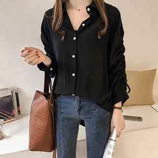 Drawstring-detail Shirt
