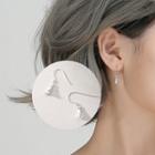 925 Sterling Silver Flower Drop Earring 1 Pair - Flower Drop Earring - One Size