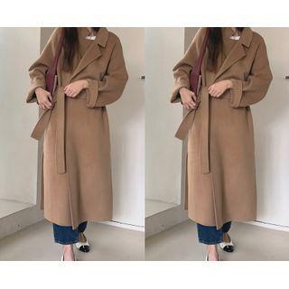Lapelled Handmade Wrap Coat