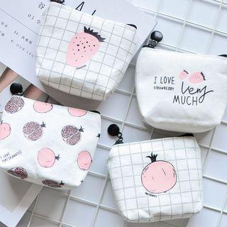 Print Zip Canvas Pouch