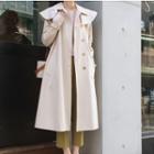 Single-breasted Trench Coat Off-white - One Size