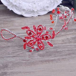Rhinestone Flower Bridal Headband