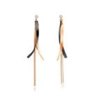 Simple And Fashion Plated Rose Gold 316l Stainless Steel Geometric Tassel Earrings Rose Gold - One Size