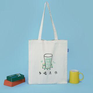 Drink More Water - Canvas Tote Bag Light Edition - Off-white - One Size