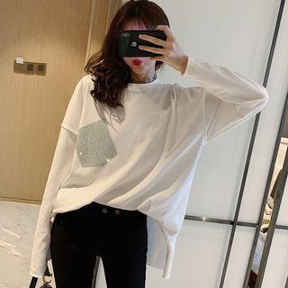 Pocket Detail Long-sleeve T-shirt
