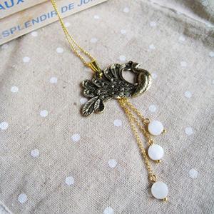 Gold Peacock Dance Necklace