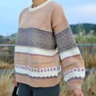 Ringer Nordic Pattern Sweater