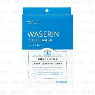 Jps Labo - Unlabel Moistpharma Waserin Sheet Mask 3 Pcs 3 Pcs