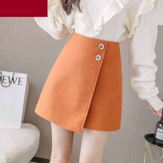 A-line Mini Wool Skirt