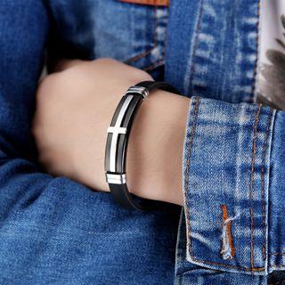 Cross Silicone Bangle