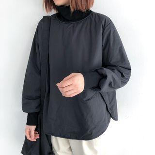 Turtleneck Padded Sweatshirt