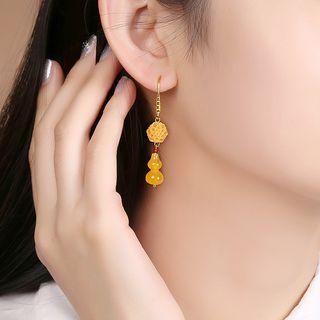 Gourd & Flower Dangle Earring