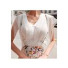 Tulle Layered-sleeve Cardigan