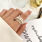 Faux Pearl Ring White Pearl - Gold - One Size