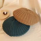 Plain Soft Knit Yarn Cap