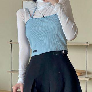 Camisole Top / Mock-neck Long-sleeve Top