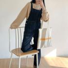 Wide Leg Dungaree Jeans