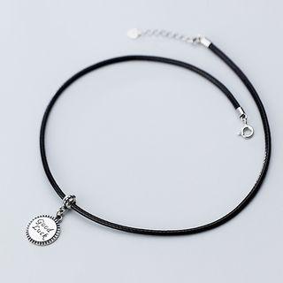 925 Sterling Silver Disc Choker S925 Silver - As Shown In Figure - One Size