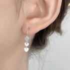 Small Heart Earring 1 Pair - Silver - One Size