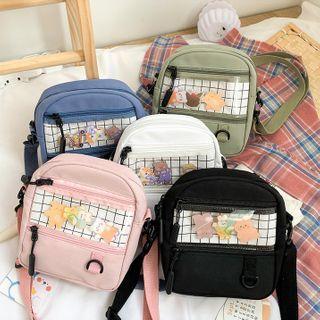 Cartoon Panel Canvas Crossbody Bag
