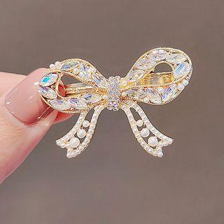 Bow Hair Clip Ly2200 - White - One Size