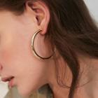 Alloy Hoop Earring 1 Pair - 925 Silver - One Size