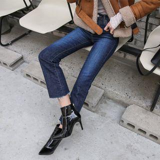 Mid-rise Semi Boot-cut Jeans