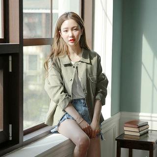 Linen Button Jacket