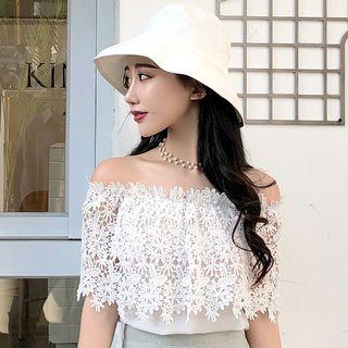 Crochet Lace Off-shoulder Top