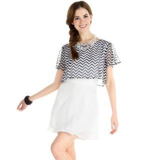 Striped Top Inset Dress