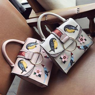 Bird Sequined Crossbody Bag