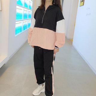Color Block Hoodie / Sweatpants / Set