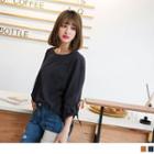 3/4 Sleeve Tie Cuff Top