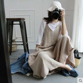 Linen Wide Leg Jumper Pants