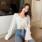 Cropped Blouse White - One Size