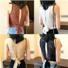 Bow Back Lace Top