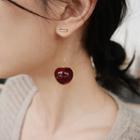 Acrylic Cherry Dangle Earring 1 Pair - Wine Red - One Size