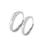 Couple Matching Lettering Ring (various Designs)