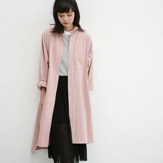 Long Slit-side Buttoned Jacket
