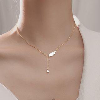 925 Sterling Silver Wing Necklace