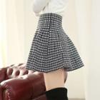 High-waist Flare Mini Skirt