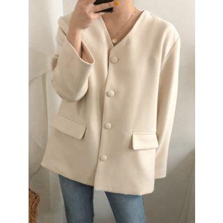 Sailor-collar Single-breasted Jacket