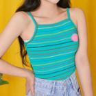 Toyou Rainbow Striped Camisole Top