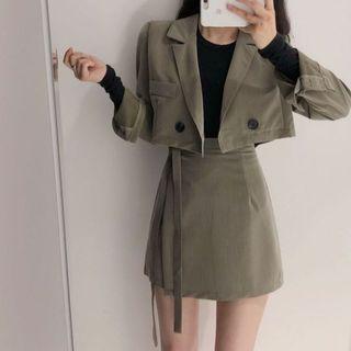 Cropped Blazer / Mini Skirt
