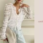 Button-up Lace Cardigan Ivory - One Size
