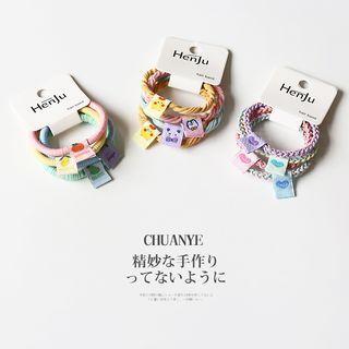 Set Of 4: Cartoon Hair Tie (various Designs)
